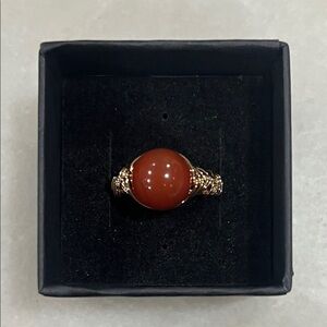 Carnelian Agate Stone Ring
